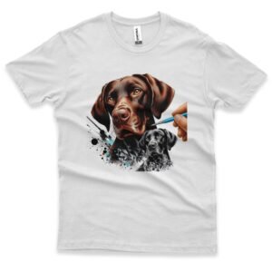 Camiseta Unissex Retrato em Grafite